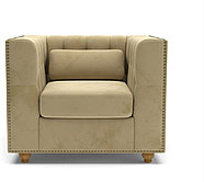 Hoffmann классическое кресло, обивка вельвет Chester florence beige 96, фото 2