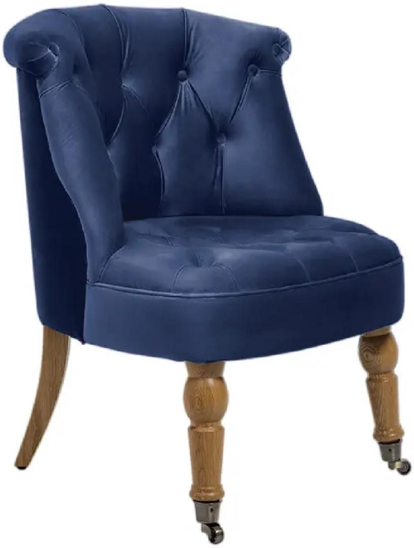 Hoffmann классическое кресло, обивка велюр Visconte Blue