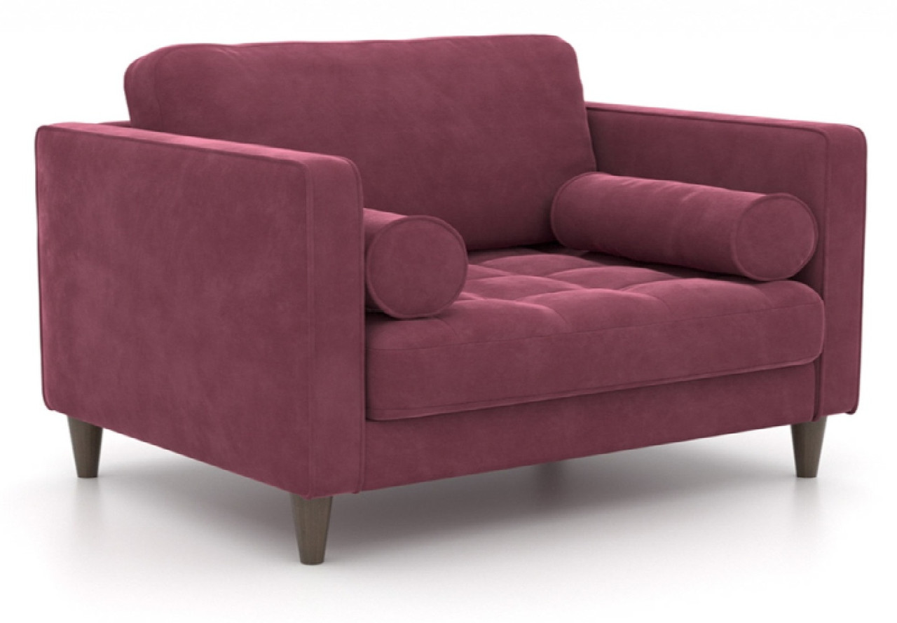 Hoffmann классическое кресло, обивка вельвет Scott St violet120