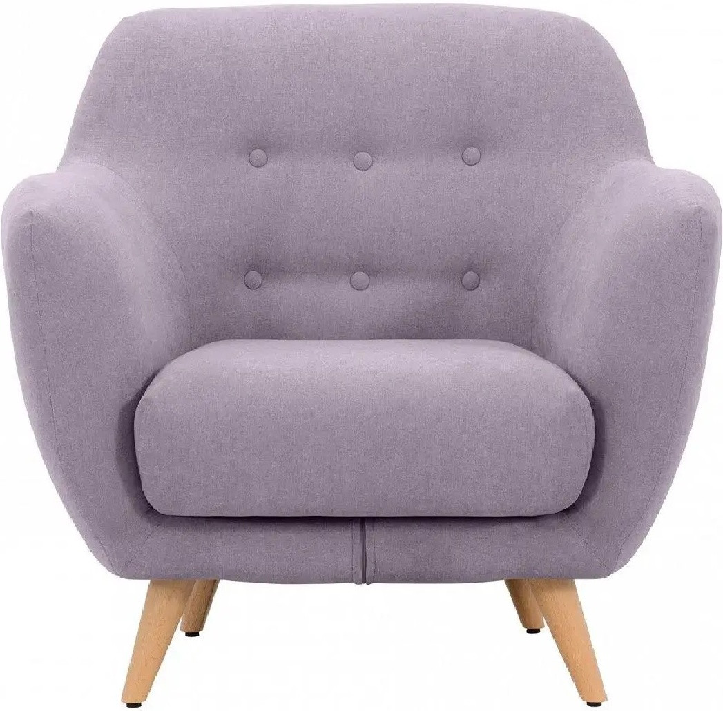Hoffmann классическое кресло, обивка ткань Loa Violet2