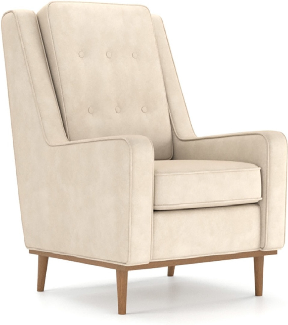 Hoffmann классическое кресло, обивка ткань Scott Dis beige