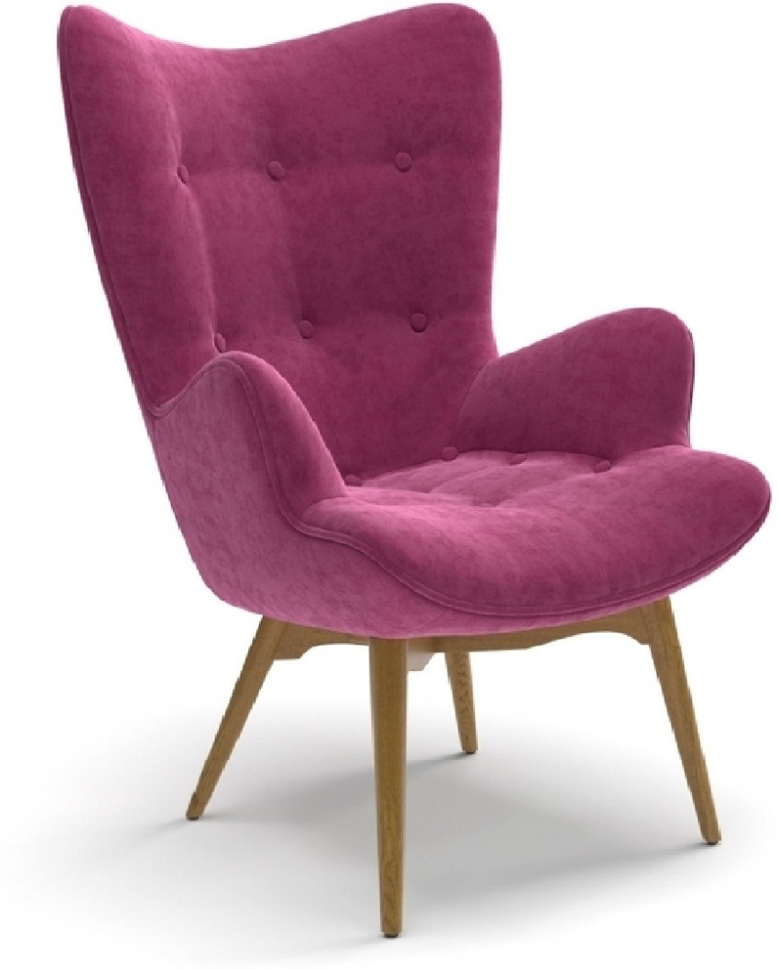 Hoffmann классическое кресло, обивка вельвет Countur violet