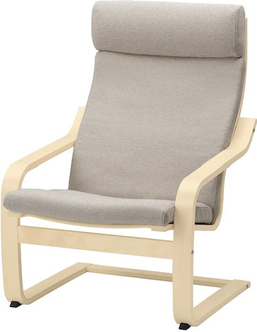 IKEA классическое кресло, обивка ткань Поэнг 59319379