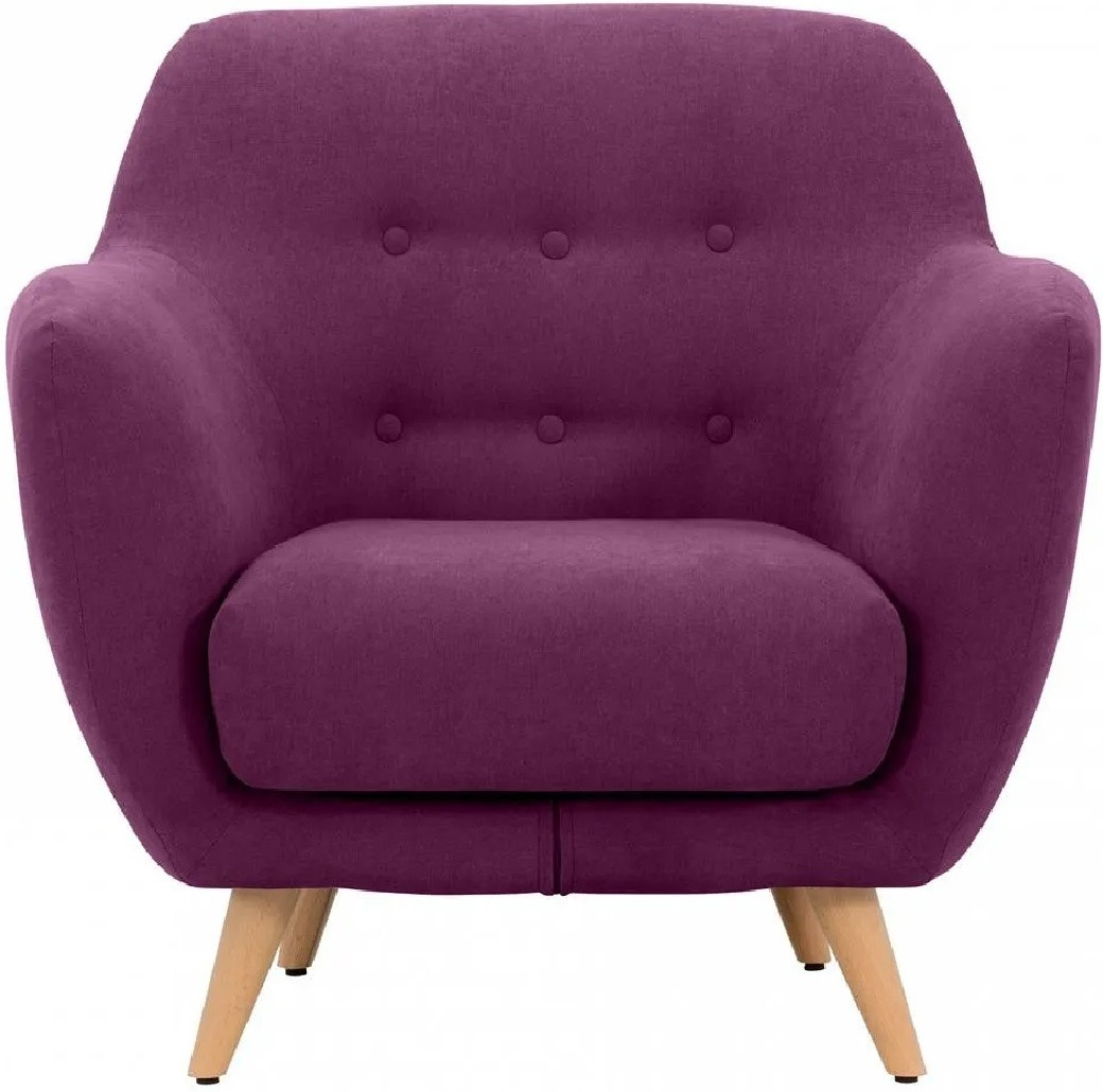 Hoffmann классическое кресло, обивка ткань Loa Violet