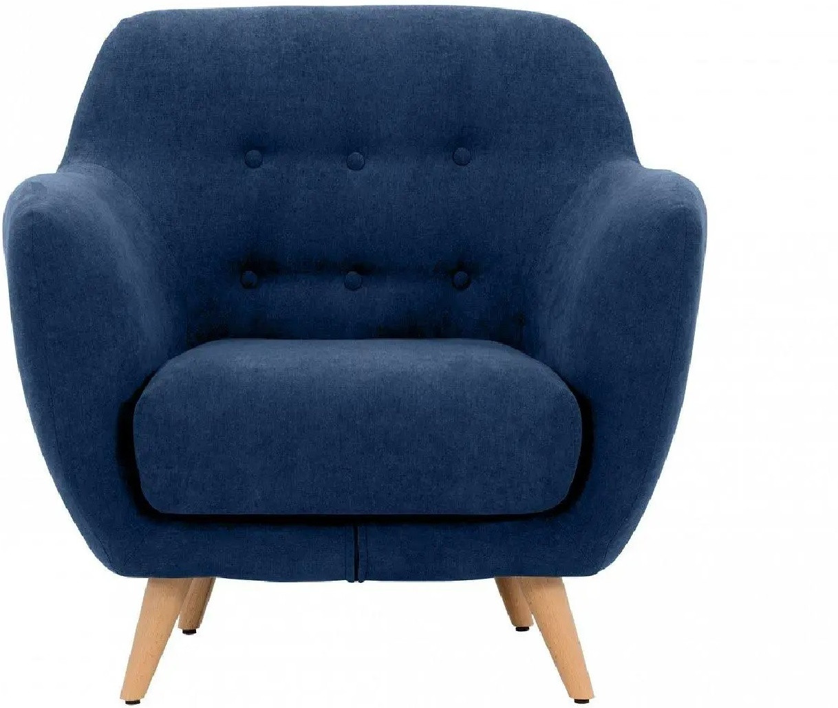 Hoffmann классическое кресло, обивка ткань Loa Blue