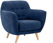 Hoffmann классическое кресло, обивка ткань Loa Blue, фото 2
