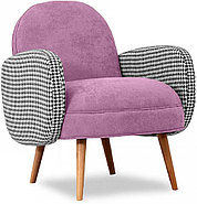 Hoffmann классическое кресло, обивка ткань Bordo A violet, фото 2
