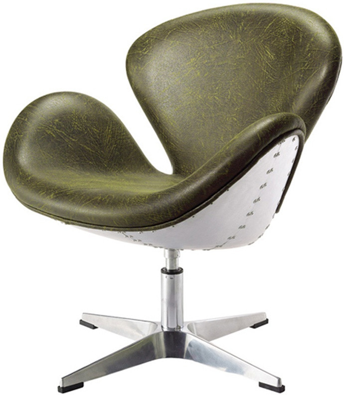 SWAN классическое кресло, обивка искусственная кожа Aviator