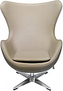 SK Trade классическое кресло, обивка искусственная кожа EGG CHAIR латте, фото 2