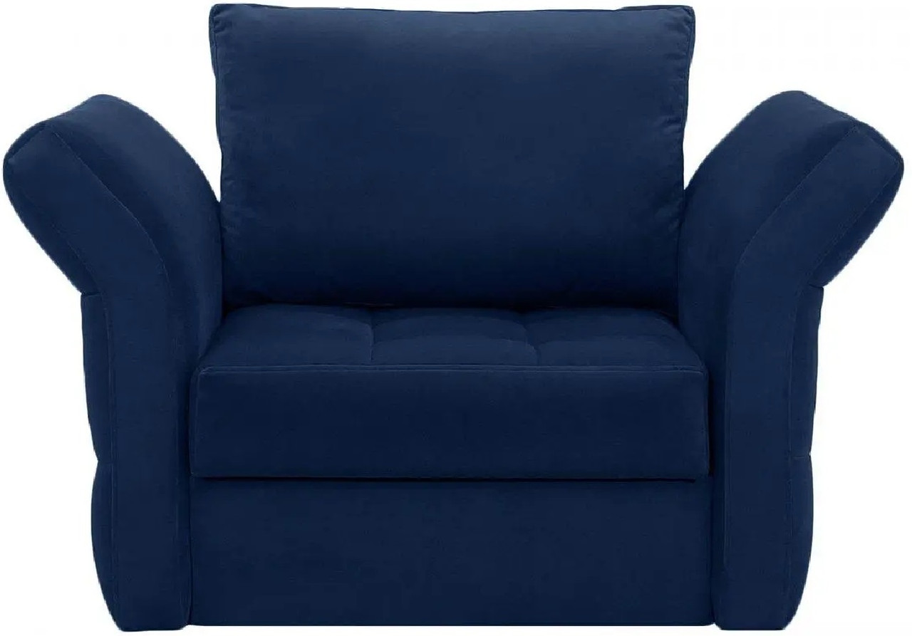 Hoffmann классическое кресло, обивка вельвет Wing blue 2