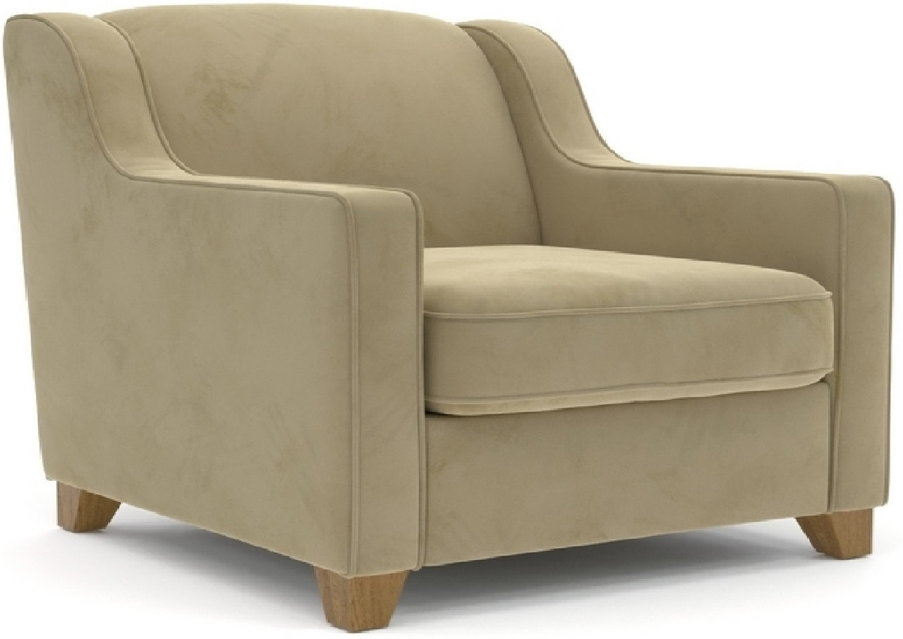 Hoffmann классическое кресло, обивка вельвет Halston Simple beige118