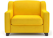Hoffmann классическое кресло, обивка вельвет Halston Simple yellow118, фото 2