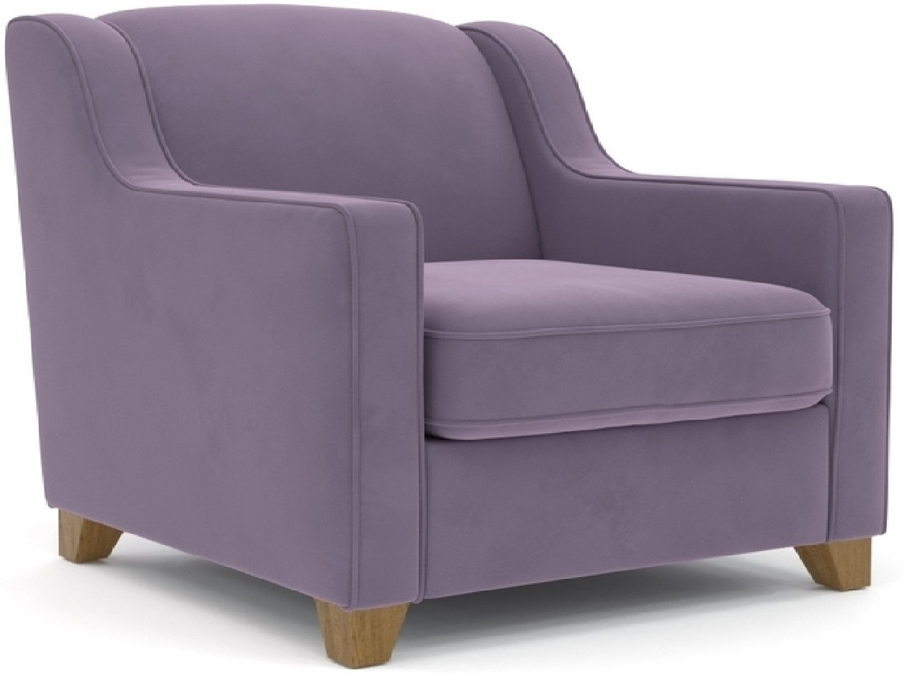 Hoffmann классическое кресло, обивка вельвет Halston Simple violet118
