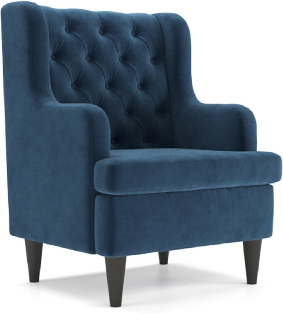 Hoffmann классическое кресло, обивка вельвет Dublin A blue