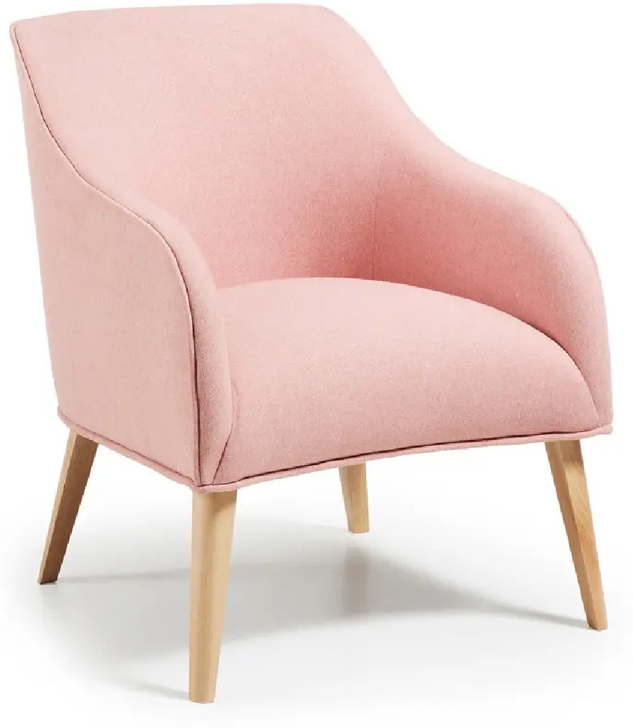 Hoffmann классическое кресло, обивка велюр Lobby Pink2