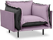 Hoffmann классическое кресло, обивка ткань, вельвет Barcelona Violet2, фото 2