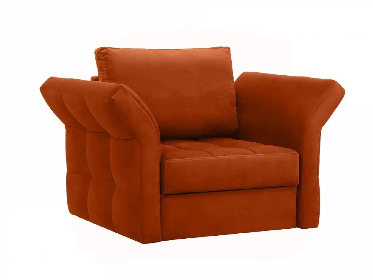 Hoffmann классическое кресло, обивка вельвет Wing orange