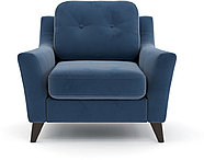 Hoffmann классическое кресло, обивка ткань Raf C blue, фото 2