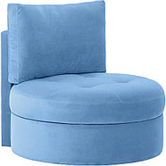 Hoffmann классическое кресло, обивка вельвет Round blue, фото 2