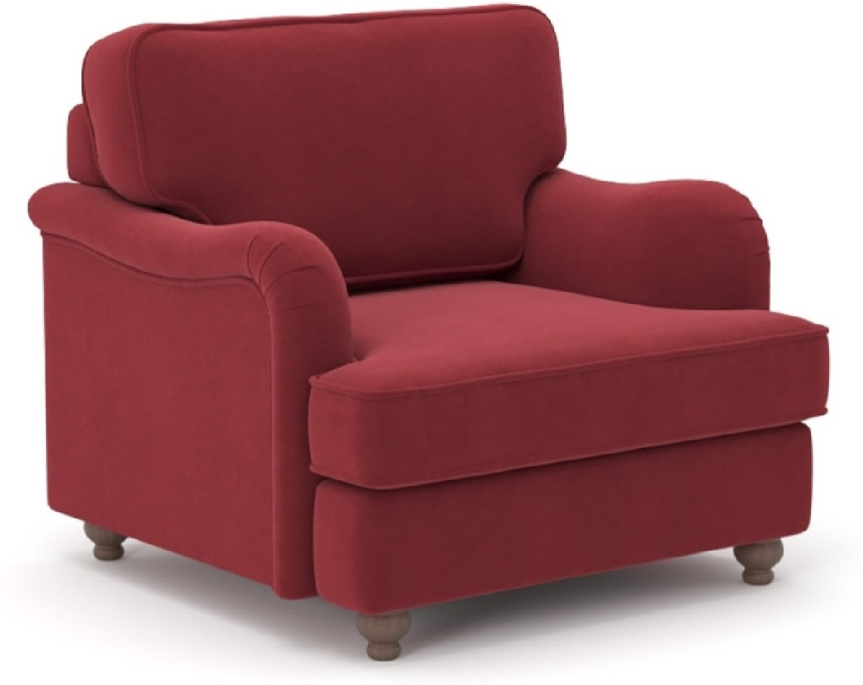 Hoffmann классическое кресло, обивка ткань Orson red 92