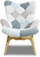 IModern классическое кресло, обивка ткань Contour светлый пэчворк, фото 2