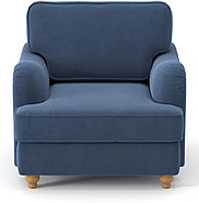 Hoffmann классическое кресло, обивка ткань Orson blue 92, фото 2