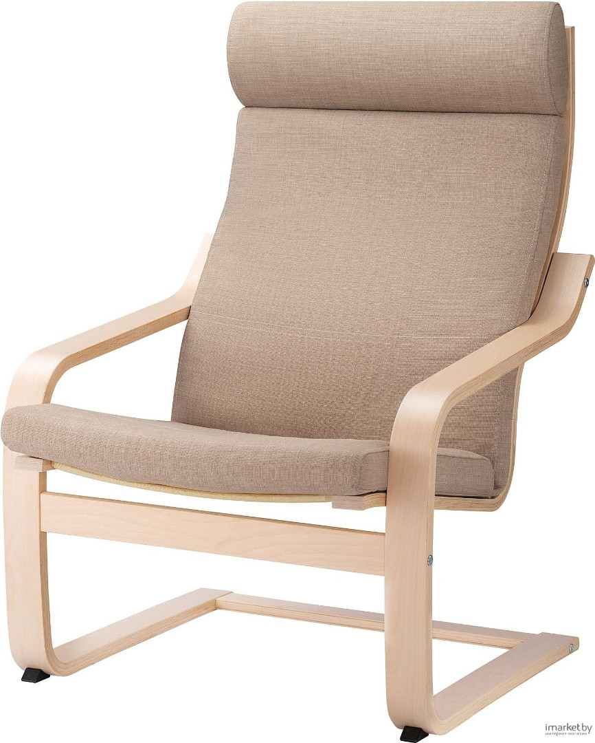 IKEA классическое кресло, обивка ткань Поэнг 99302796 Шифтебу