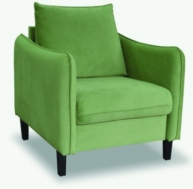 СМК классическое кресло, обивка ткань Изабель зеленое