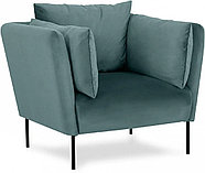 Hoffmann классическое кресло, обивка ткань Copenhagen blue 2, фото 2