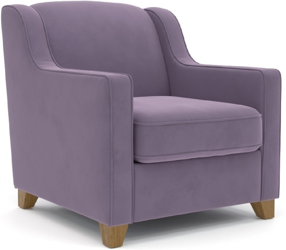 Hoffmann классическое кресло, обивка вельвет Halston Simple violet