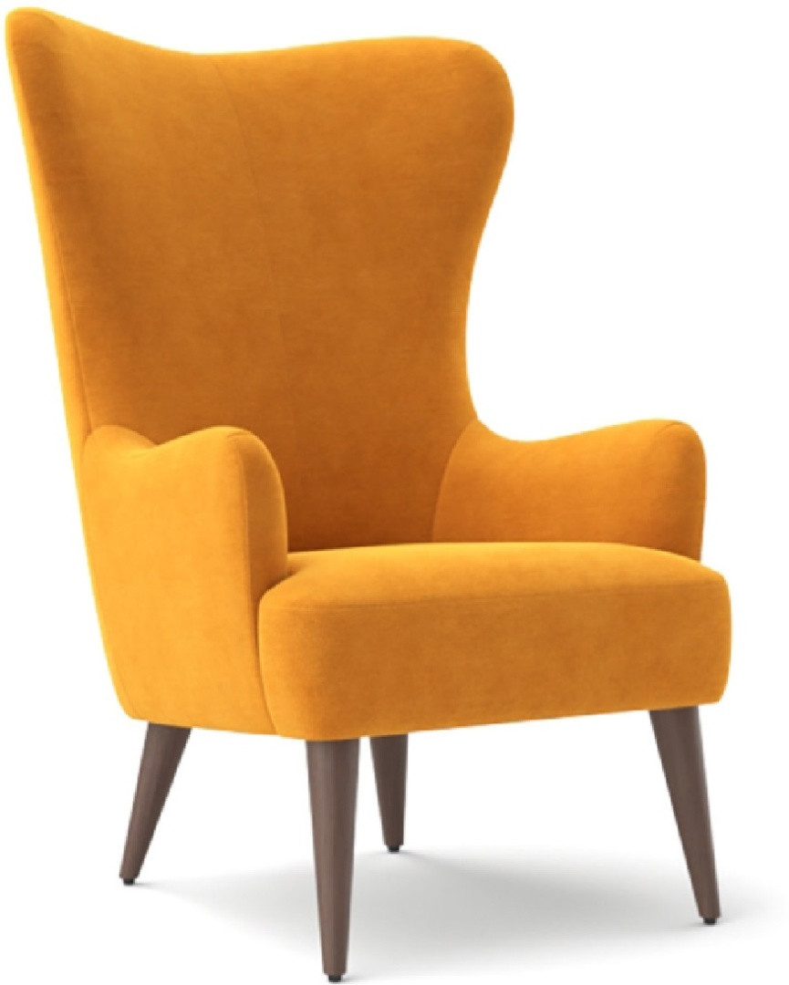 Hoffmann классическое кресло, обивка вельвет Dallas yellow