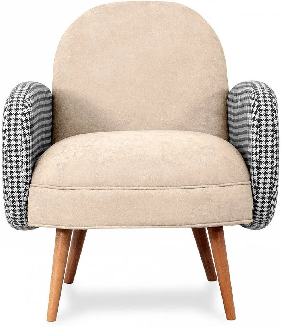 Hoffmann классическое кресло, обивка ткань Bordo A beige