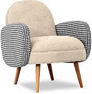 Hoffmann классическое кресло, обивка ткань Bordo A beige, фото 2