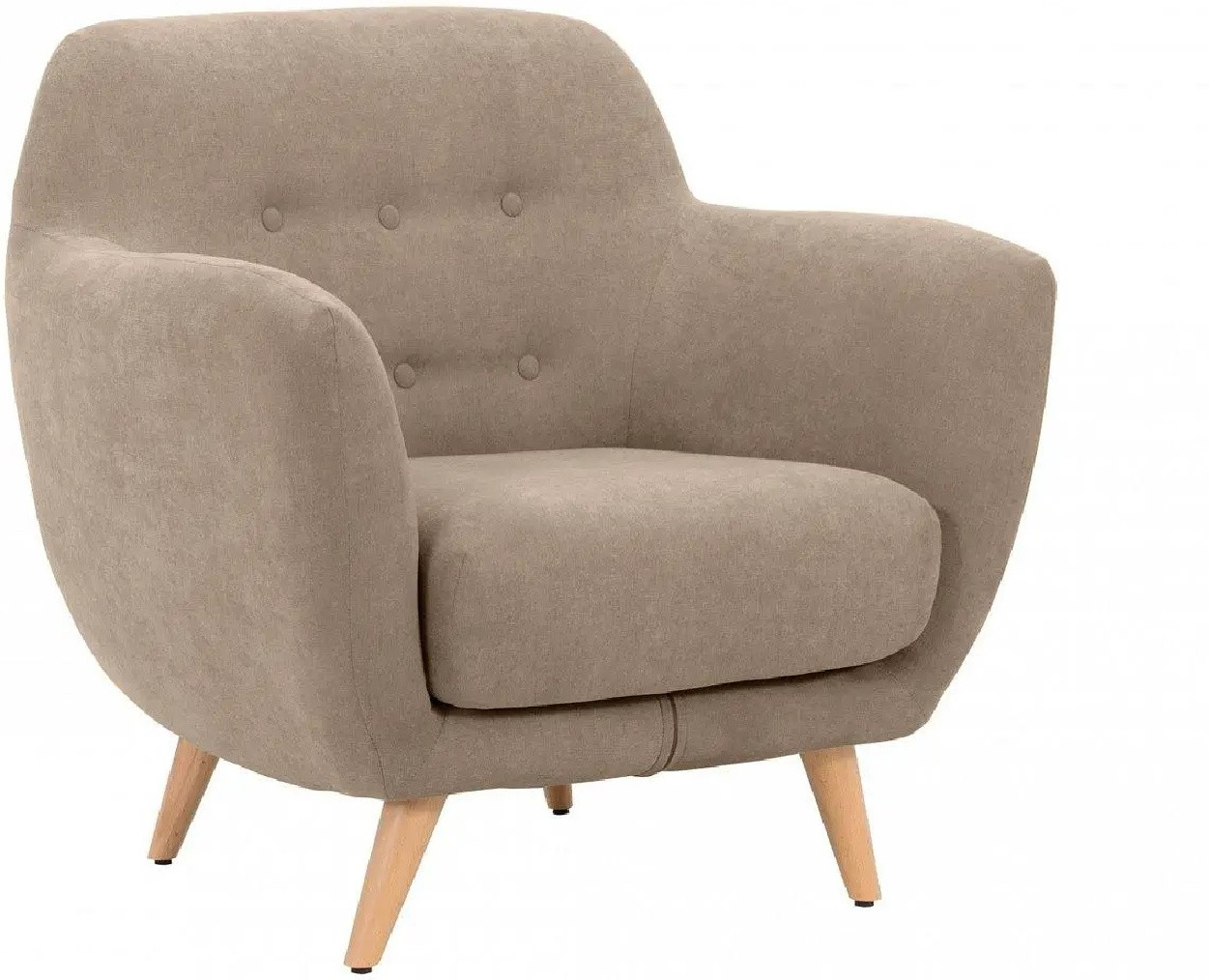 Hoffmann классическое кресло, обивка ткань Loa Beige2