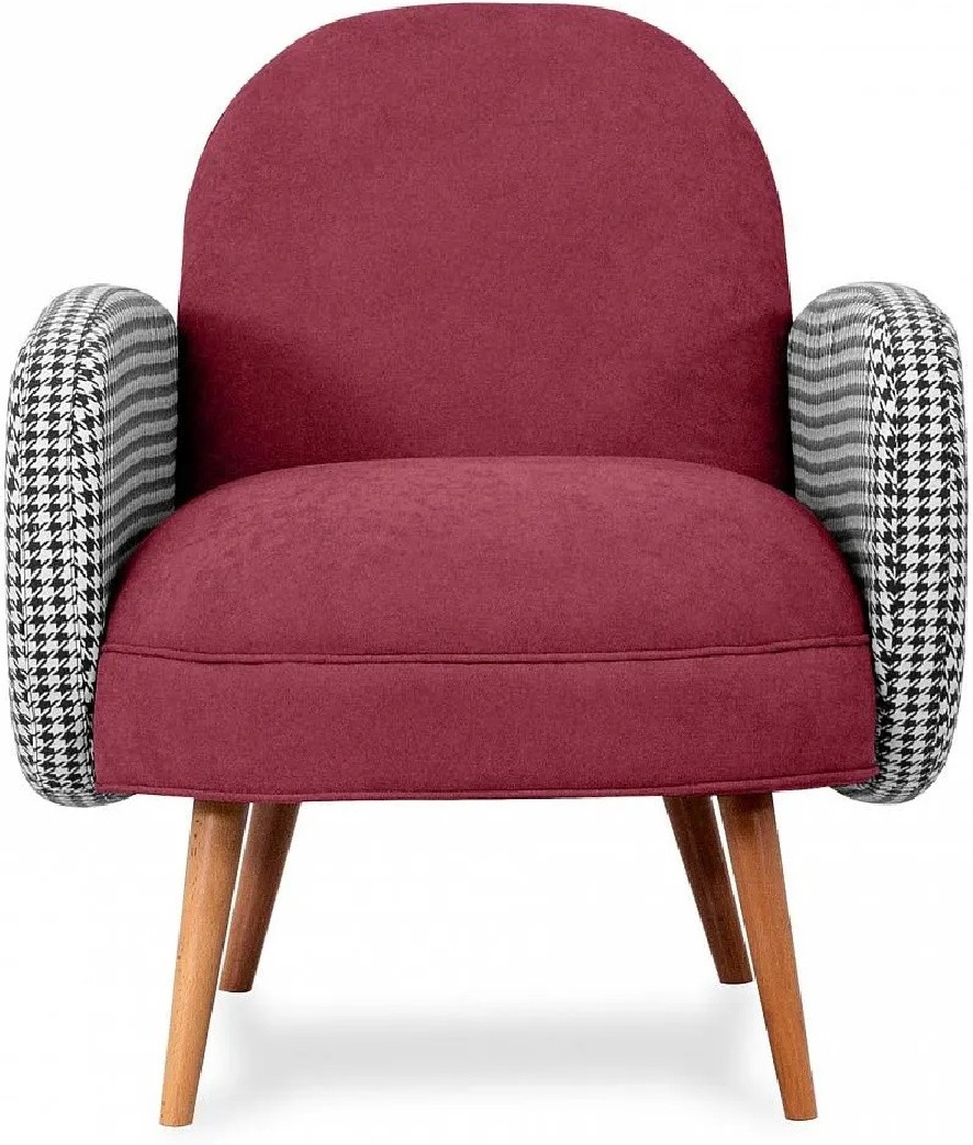 Hoffmann классическое кресло, обивка ткань Bordo A red