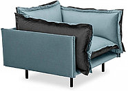 Hoffmann классическое кресло, обивка ткань, вельвет Barcelona Blue, фото 2