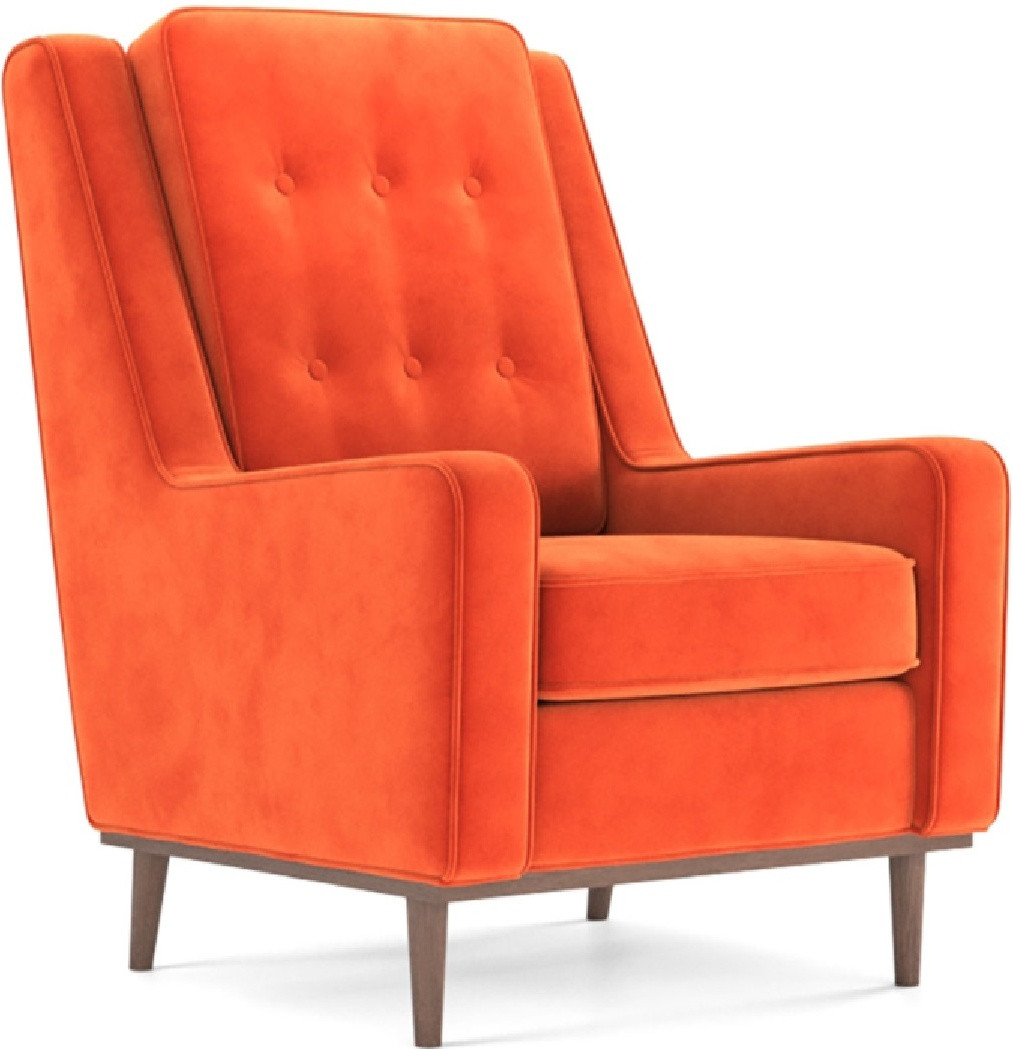 Hoffmann классическое кресло, обивка ткань Scott Dis orange