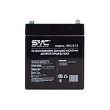 Аккумуляторная батарея SVC AV4.5-12 12В 4.5 Ач, фото 2