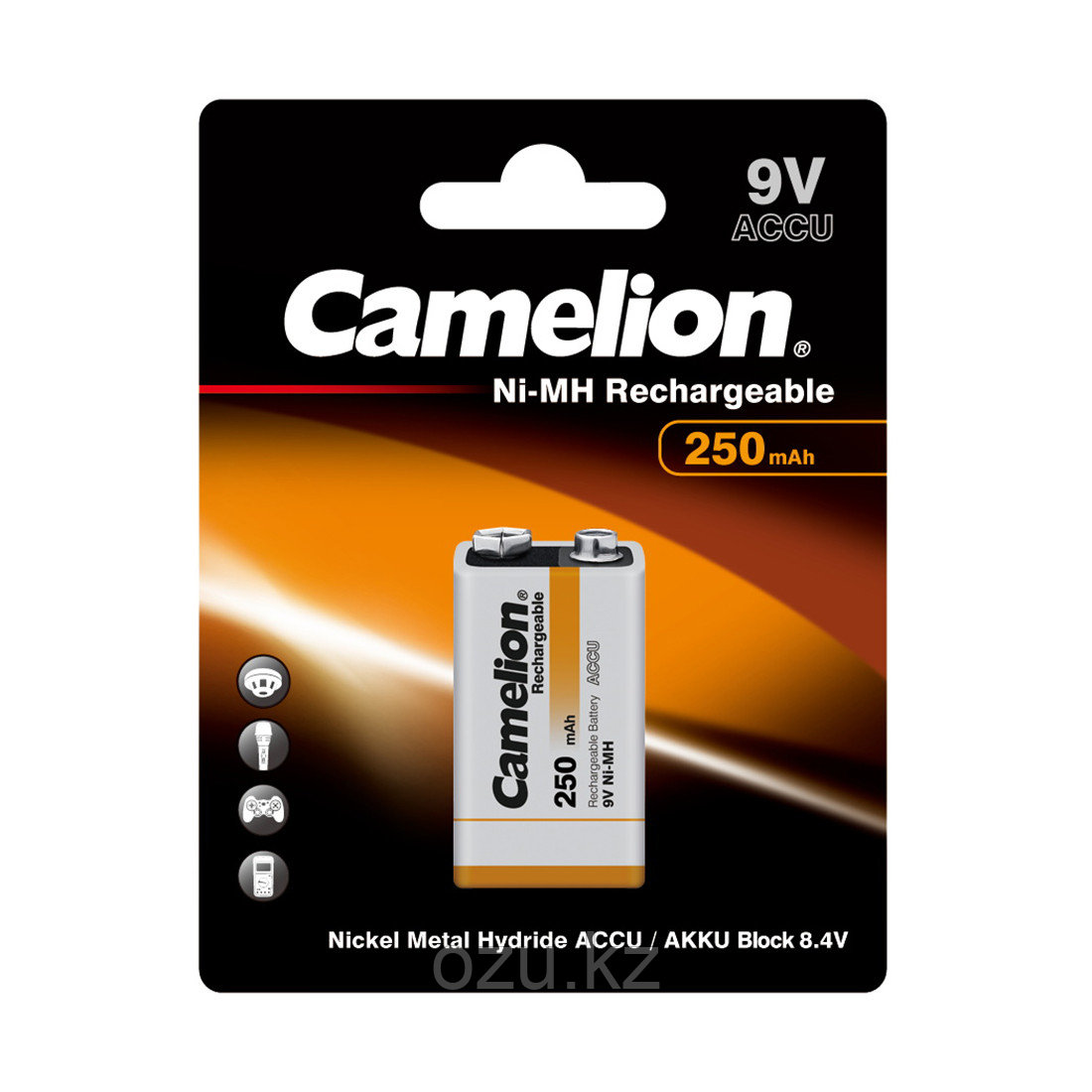 Аккумулятор CAMELION Rechargeable Ni-MH NH-9V250BP1 - фото 1 - id-p96925074