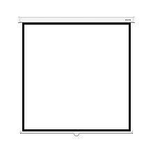 Экран Deluxe DLS-M305W (120"х120"), Ø - 170", Раб. поверхность 297х297 см., 1:1