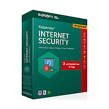 Kaspersky Internet Security 2021 Box 2 пользователя 1 год продление