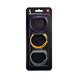 Сменные браслеты для Xiaomi Mi Smart Band 5 (Original) (3 шт) Темно-синий/ Желтый/ Мятный, фото 3