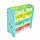 EDU-PLAY Стеллаж для игрушек с ящиками,4 полки,Ментол (76х36х80.5), фото 2