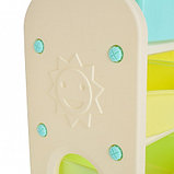 EDU-PLAY Стеллаж для игрушек с ящиками,4 полки,Цветной(76х36х80,5), фото 6