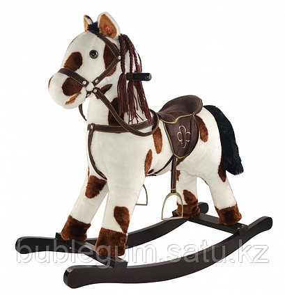 Качалка-лошадка Pituso fandango, белый с коричневыми пятнами