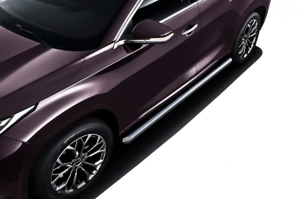 Защита порогов d76 труба Chery Exeed TXL (2021-2022)