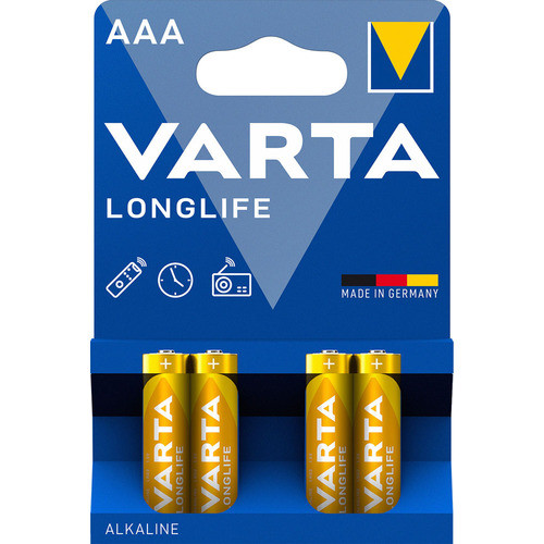 Батарейка щелочная VARTA Longlife AAA/LR03 1.5V, 1шт - фото 2 - id-p86240037
