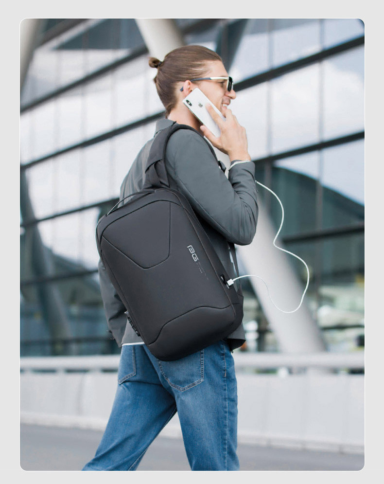 Рюкзак для бизнеса Xiaomi Bange BG-22188 (серый) - фото 4 - id-p96938803