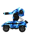 Танк р/у 3D Стреляет гелевыми пулями (синий) +акб, фото 4