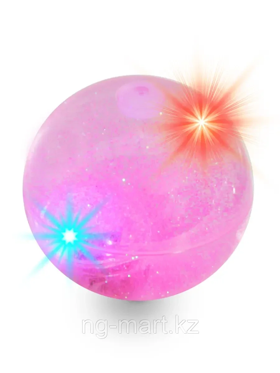 Мяч-прыгун 058С-4544С со звездами и блестками 6,3см - фото 2 - id-p96942918